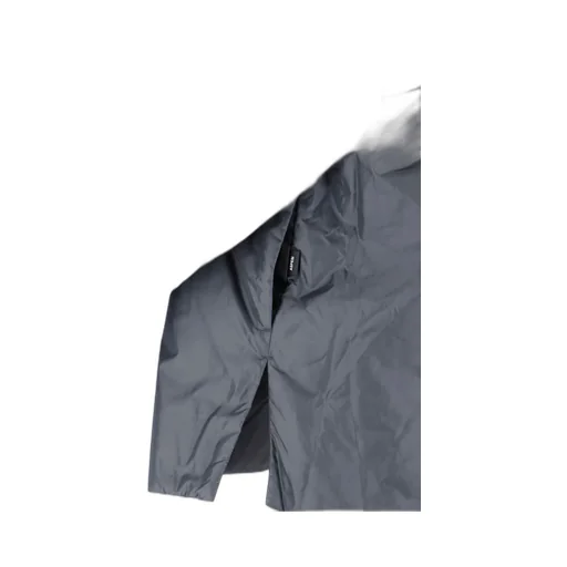 Long-Sleeved Button-Up Hooded Jacket