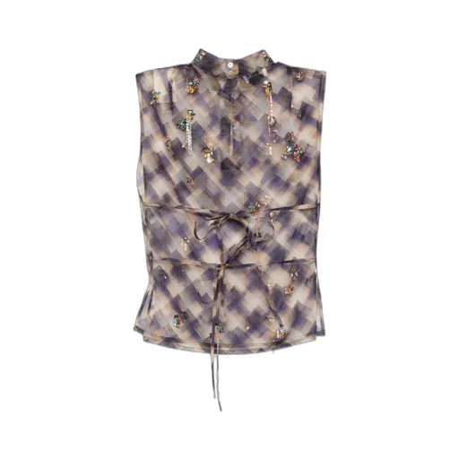 Embellished Sleeveless Top