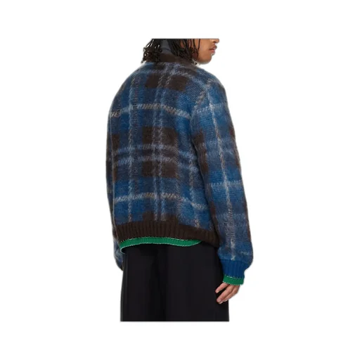 Plaid Mohair Sweater