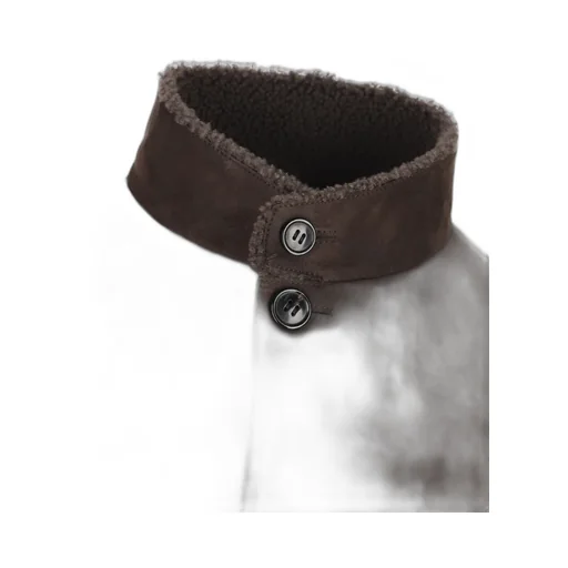 Stand Collar Leather Jacket