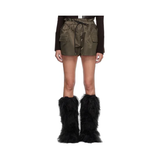 Ruched-Waist Shorts
