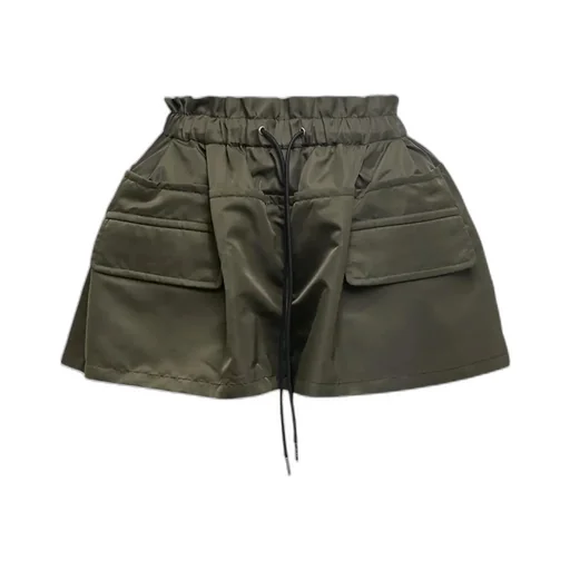 Ruched-Waist Shorts