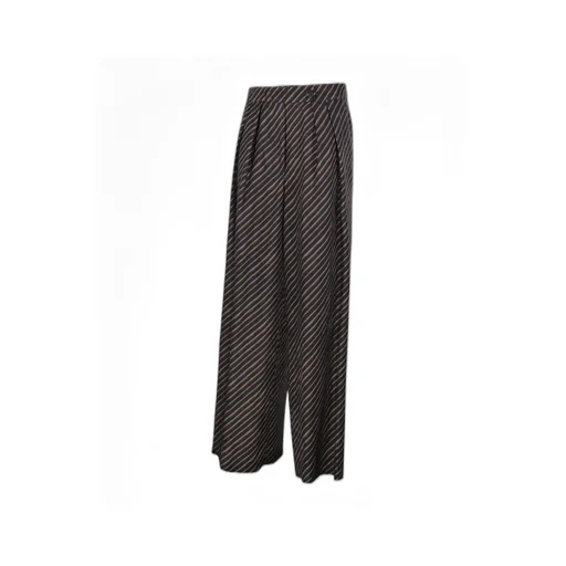 Striped Straight-Leg Pants