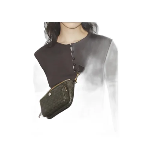T Monogram Coated Canvas Mini Belt Bag