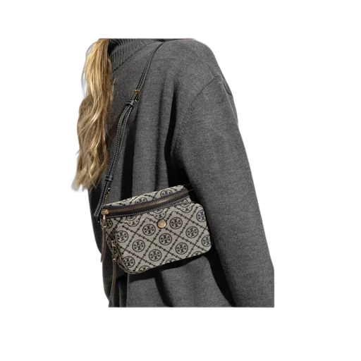 Logo-Monogram Zipped Mini Bag