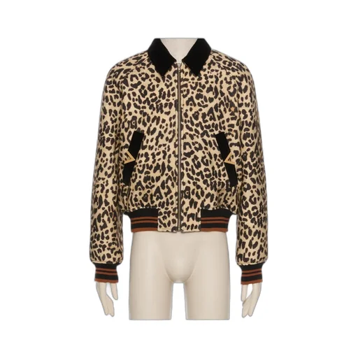 Bomber Jacket In Wool Drape With Vgold On Side Pockets