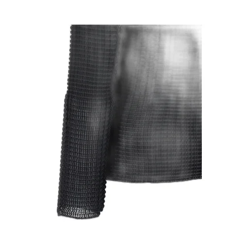 Pleated Turtleneck Blouse