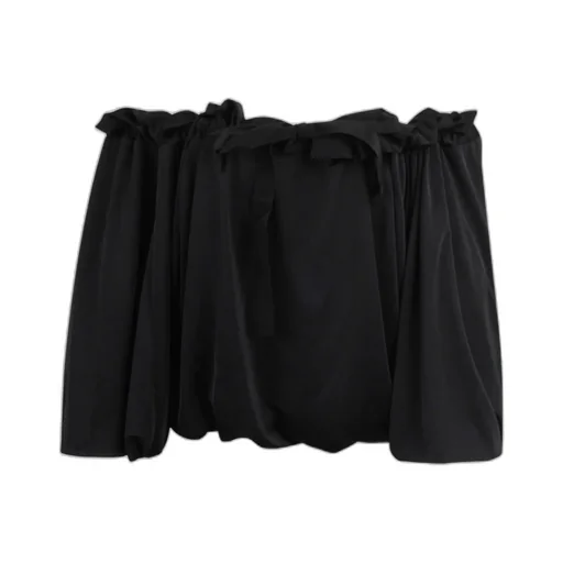 Ruffled Drawstring Top
