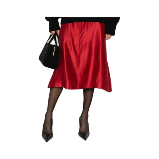 Satin Midi Skirt