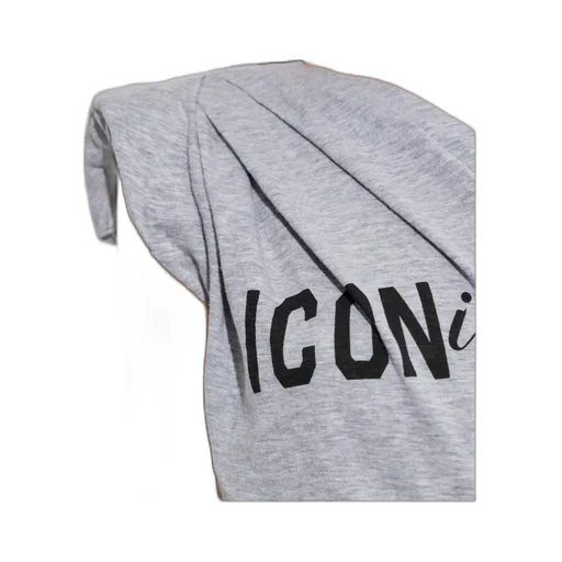 Icon Printed One-Shoulder Dress
