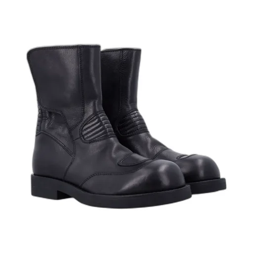 Round Toe Biker Boots