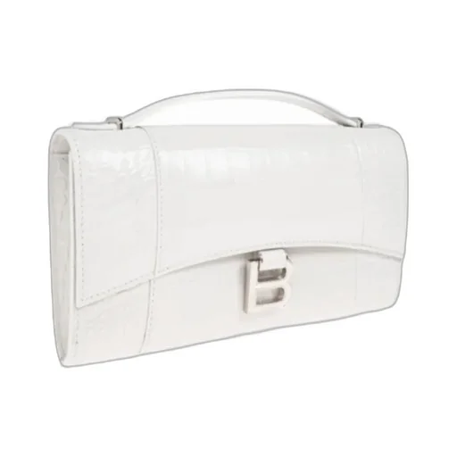 Logo Plaque Embossed Clutch Bag