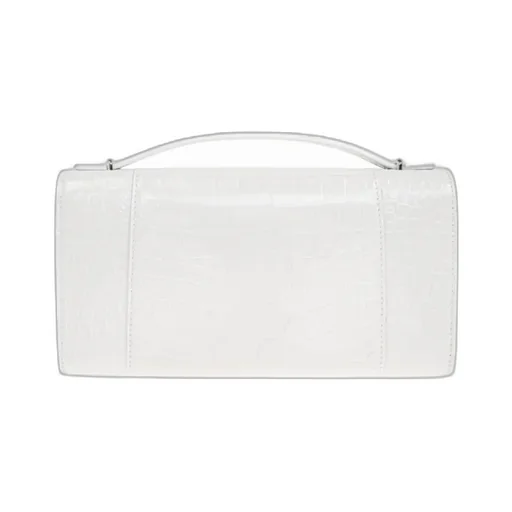 Logo Plaque Embossed Clutch Bag
