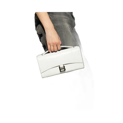 Logo Plaque Embossed Clutch Bag