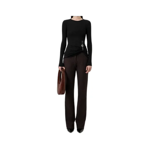 Round-Neck Embellished T-Shirt