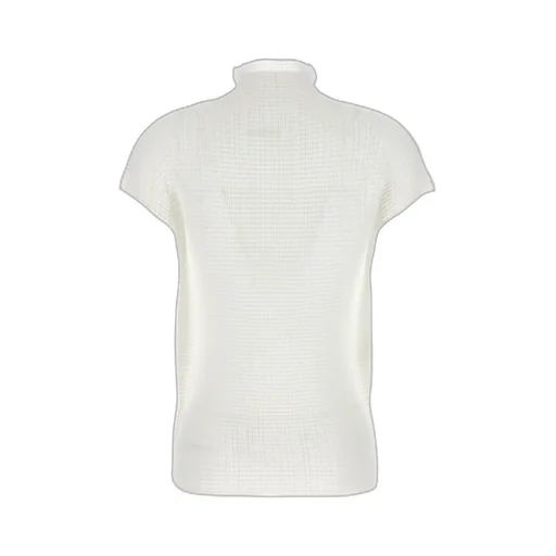 Pleated Turtleneck Top