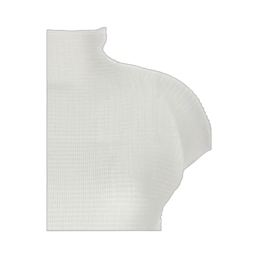 Pleated Turtleneck Top
