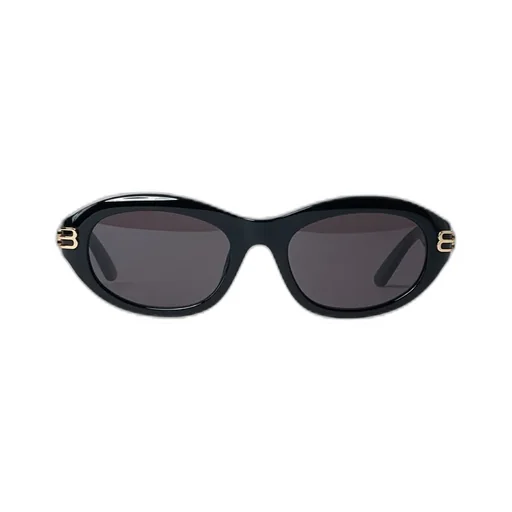 Oval-Frame Logo Sunglasses