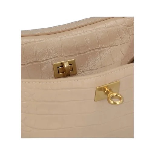 Rodeo Crocodile-Embossed Shoulder Bag