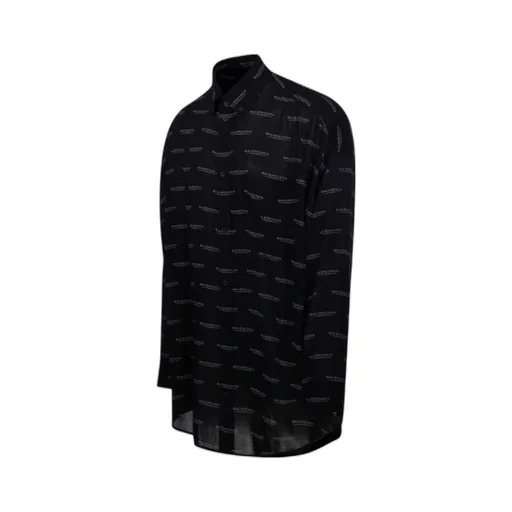 All-Over Logo Long-Sleeve Shirt