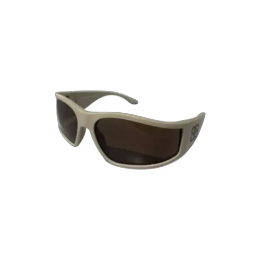 Rectangle-Frame Branded Sunglasses