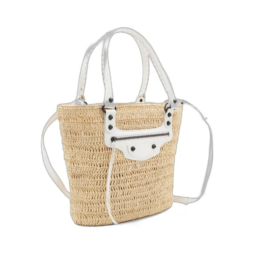 Le Cagole Raffia Basket Bag