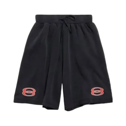 Vintage Effect Drawstring Shorts