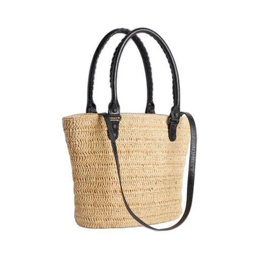 Le Cagole Raffia Basket Bag
