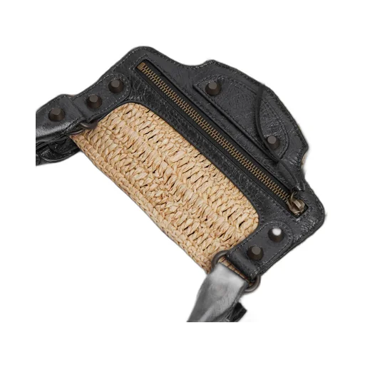 Le Cagole Raffia Basket Bag