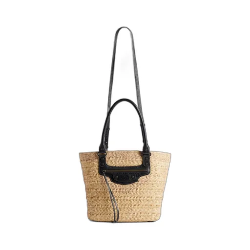 Le Cagole Raffia Basket Bag