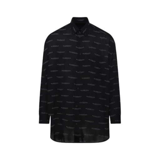 All-Over Logo Long-Sleeve Shirt