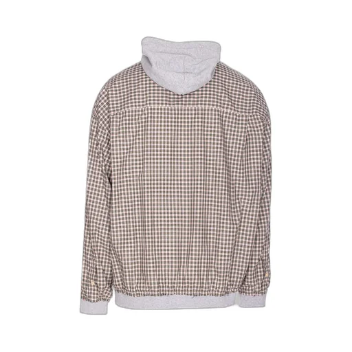 Checked Hooded Shirt
