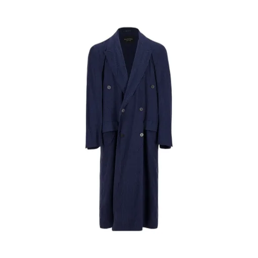 Fluid Double-Breasted Coat