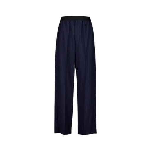 Pinstriped Elastic Waist Pants