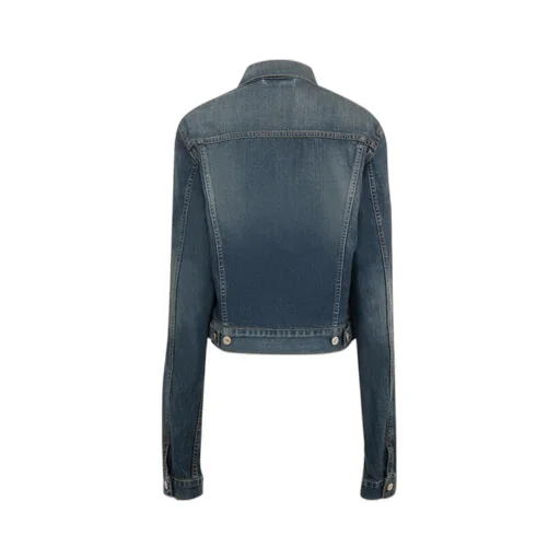Collared Button-Up Denim Jacket
