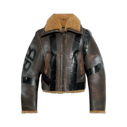 Zip-Up Distressed Jacket