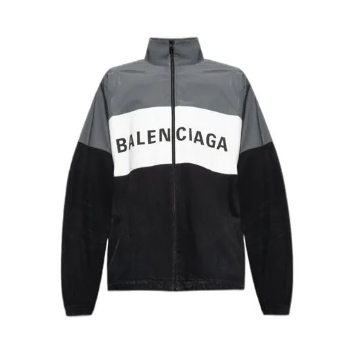 Logo Printed Zipped Jacket