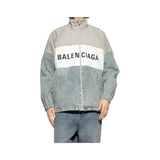 Logo Printed Zipped Jacket