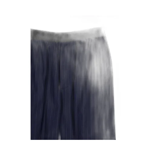 Pinstriped Elastic Waist Pants