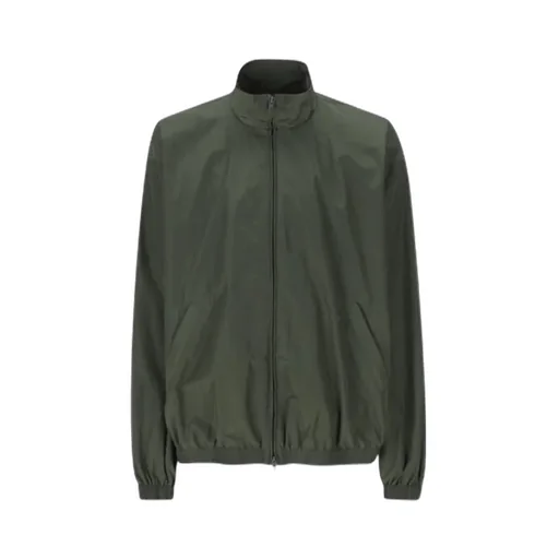 Tape Logo High-Neck Jacket