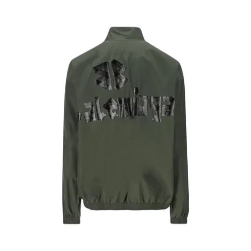 Tape Logo High-Neck Jacket