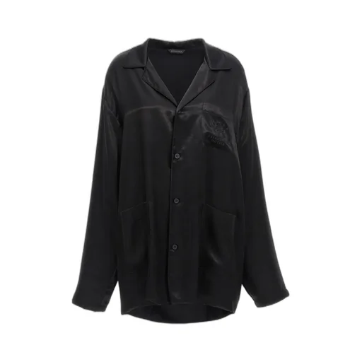 Logo Embroidered Long-Sleeve Shirt