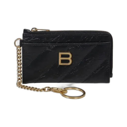 Logo Plaque Zipped Cardholder
