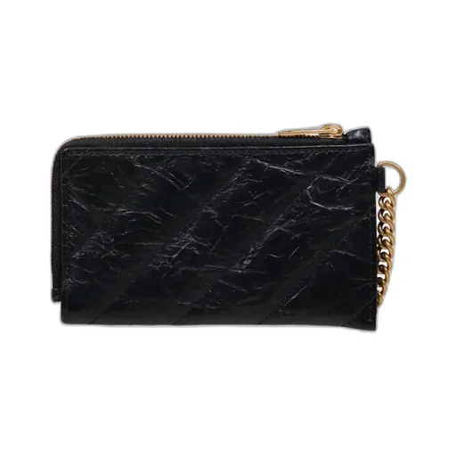 Logo Plaque Zipped Cardholder