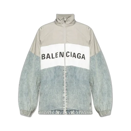 Logo Printed Zipped Jacket