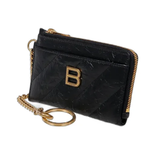 Logo Plaque Zipped Cardholder