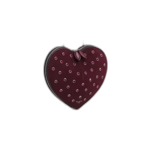 Rhinestone Heart-Shaped Shoulder Bag