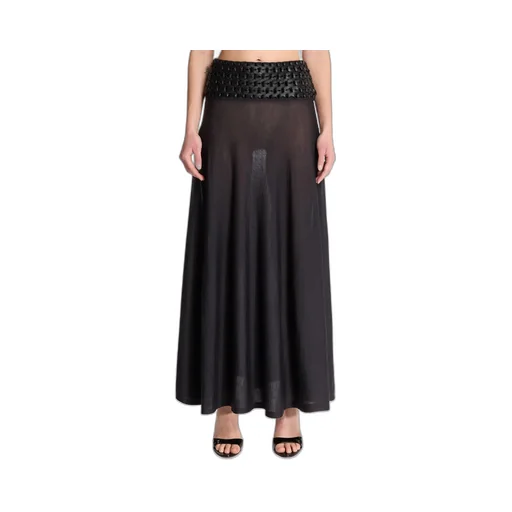 Long Thin Knitted Skirt