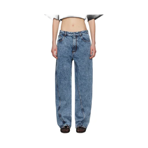 Twisted Straight Cut Jeans