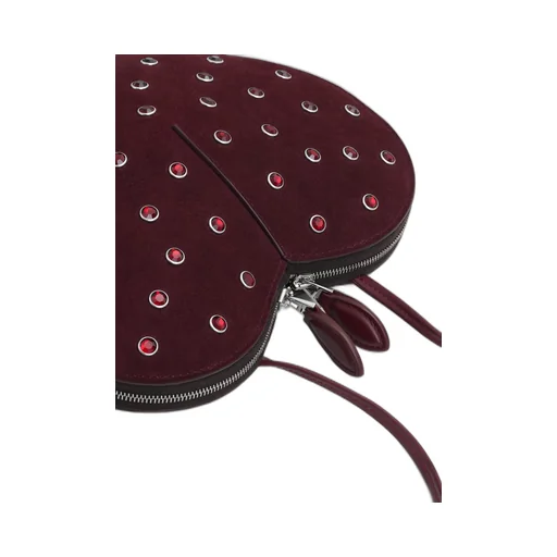 Rhinestone Heart-Shaped Shoulder Bag